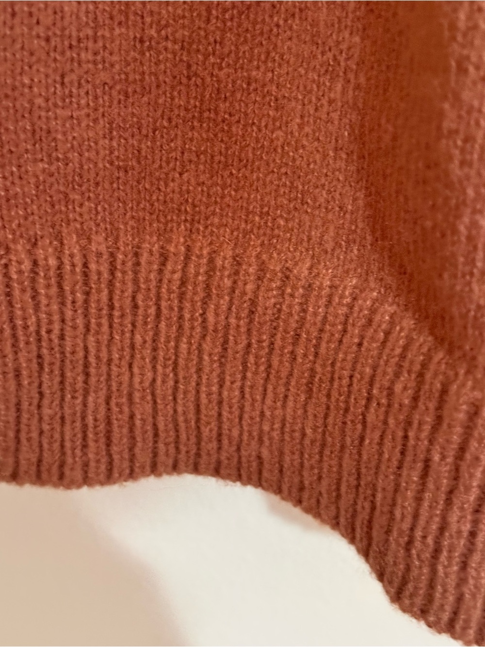 Annie Wear Color-block Crewneck Sweater - Rust, Cream & Black L - Picture 5 of 9